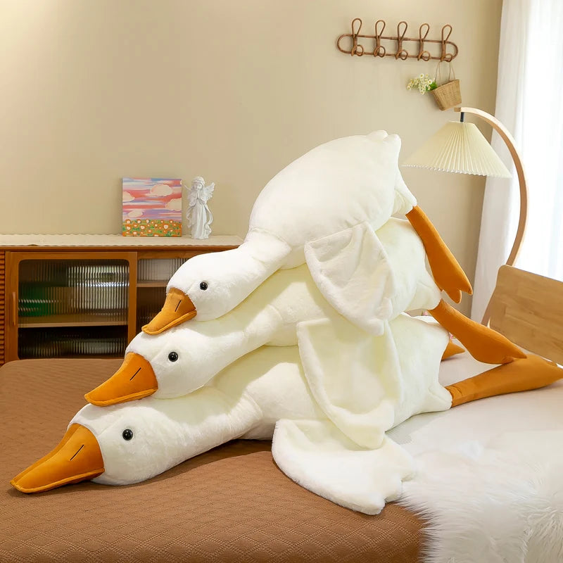 Lovely Big White Goose Throw Pillow Plush Toy