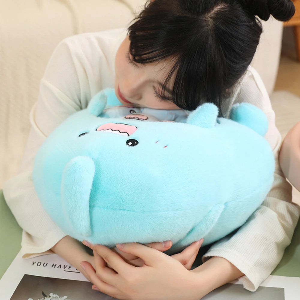Capybara Shark Shaped Snack Bag Plush Toy