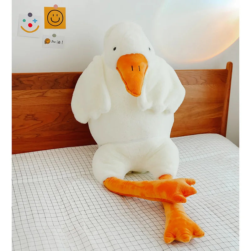 Lovely Big White Goose Throw Pillow Plush Toy